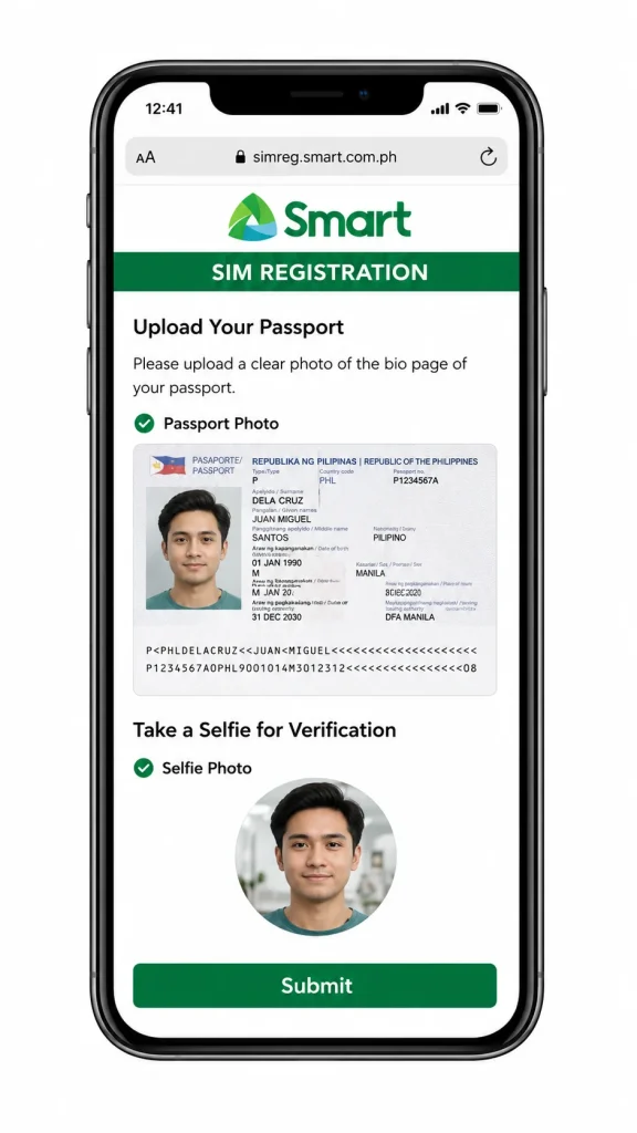 Tourists sim registration4